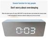 LED Modern Minimalist Digital Alarm Clock with Temperature Display and Creative Desktop Design