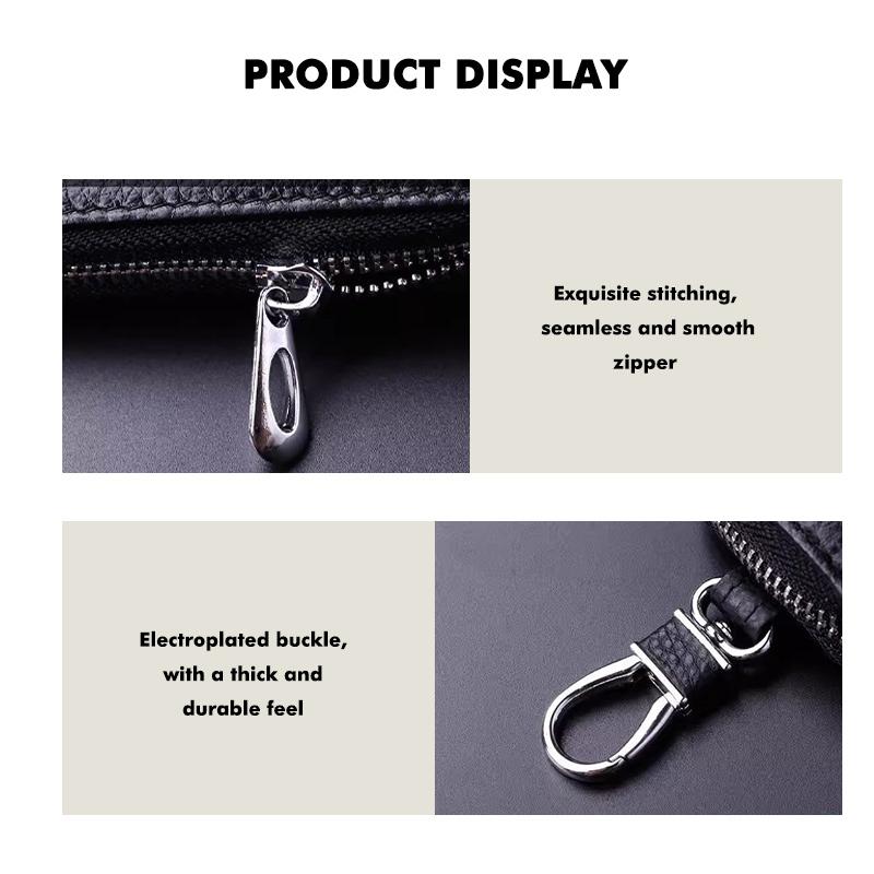 Key Case Multifunctional Key Case Leather Keybag Zipper Keychain Wallet For Opel Astra G J H Insignia Zafira Corsa D C Vectra