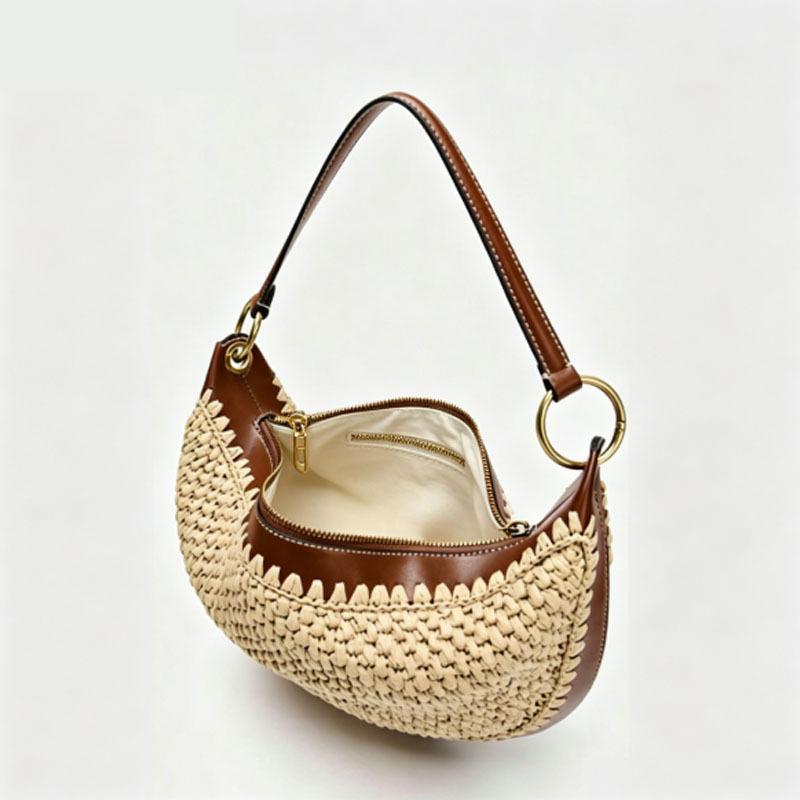 2026 New Summer Straw Woven Vacation Style Tote Bag For Women
