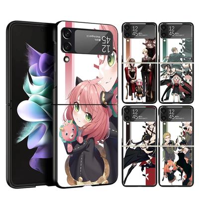Anime Spy Family Anya Cover Handyhülle Für Samsung Galaxy Z Flip 7 6 5 4 3 5G Flip7 Flip6 Flip5 Flip4 Flip3 Schwarze Fundas Hülle G