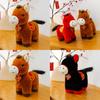 Cute Multicolored Pony Plush Doll Toy With Embroidery Design For New Year Celebrations