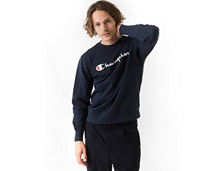[Champion] Script Logo Crew Neck Sweatshirt Basic C3-H004 Men's C3-H004 Red XL (Equivalent to Japanese size XL)