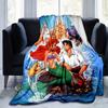 1 stuks, Disney Prinses Ariel De Kleine Zeemeermin Woondecoratie Plaid Perfect voor Bank, Bed, Reizen, Kamperen, Auto, Strand, Kantoor Dutje Zacht