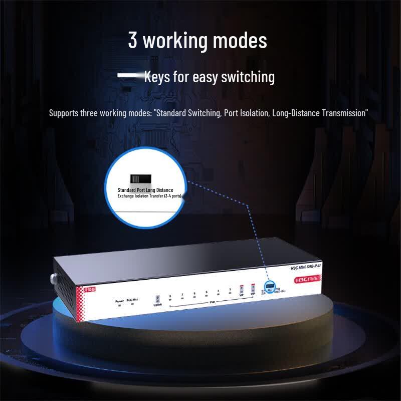 H3C S9G-P-U 9-Port Gigabit Unmanaged PoE Switch