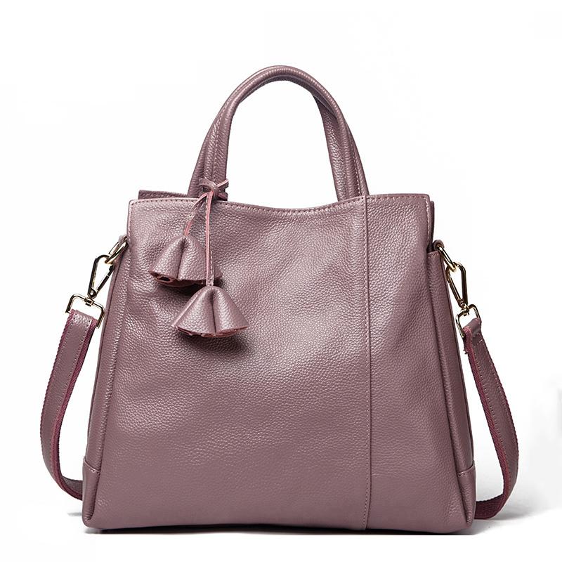 Torebka damska ze skóry bydlęcej, casualowa, wszechstronna, czarna, do codziennych dojazdów, na jedno ramię, crossbody, torba tote