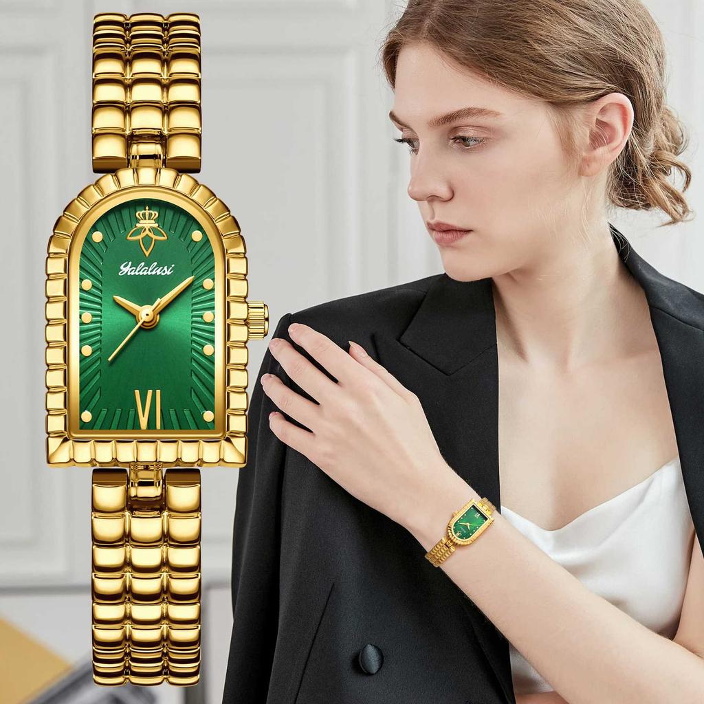 Yalalusi Arch Ladies Watch Vintage Classic Ladies Watch Vacuum Plating
