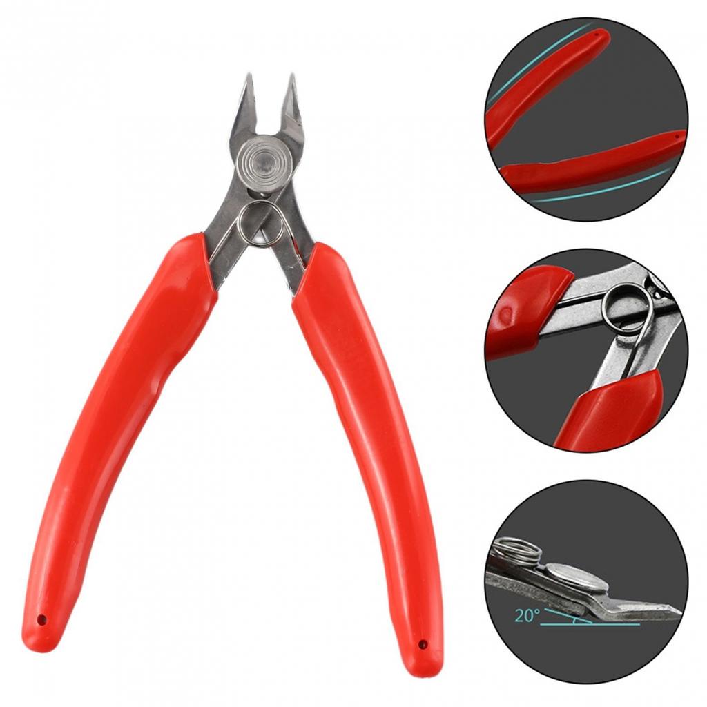 Electronic Cutting Plier Jewelry Wire Cable Cutter Side Snip Flush Pliers Tool