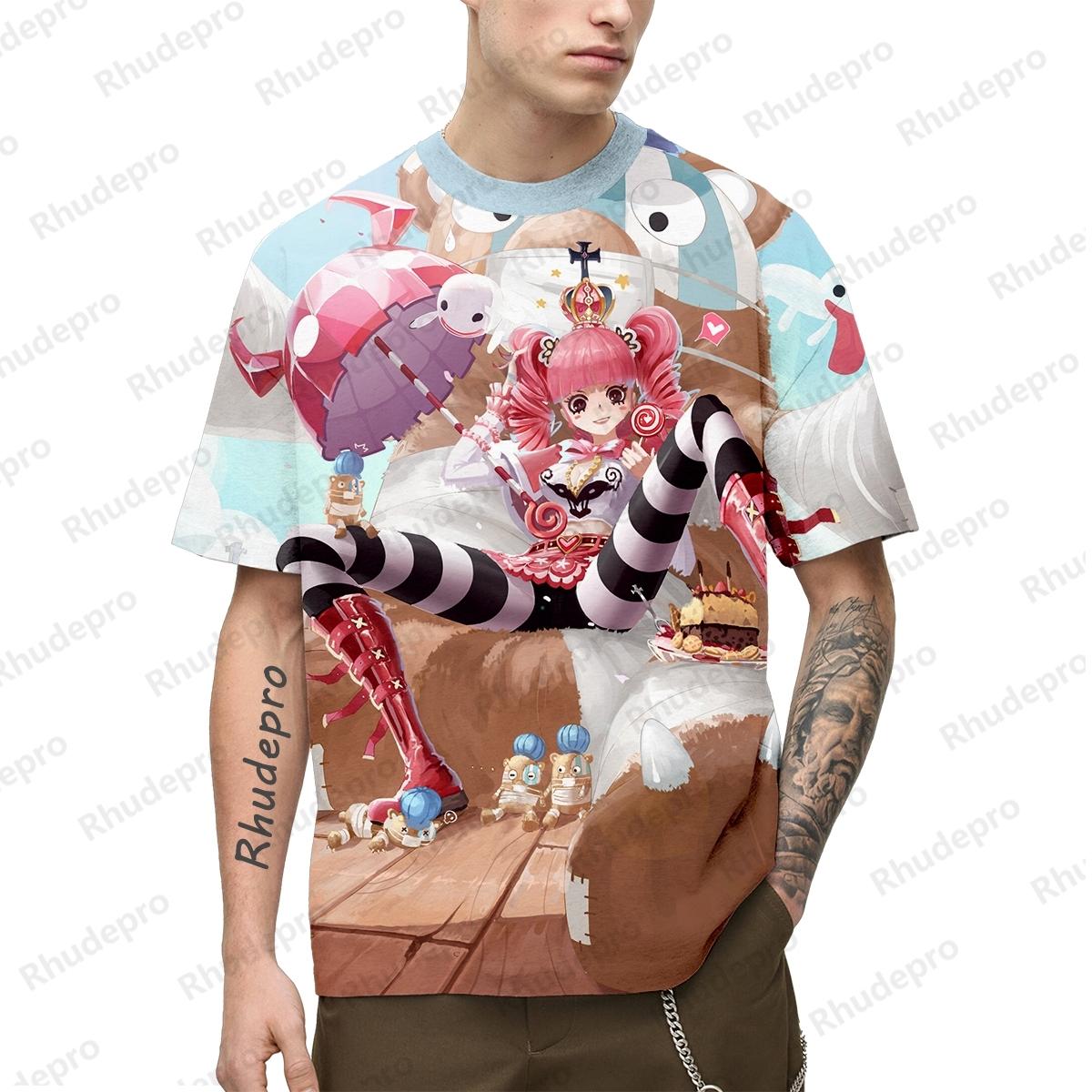 

2025 Monkey D. Літо Нова Чоловіча Аніме One Piece 3D Друк Косплей Футболка Жіноча Дитяча Вулична Футболка Великий Топ S