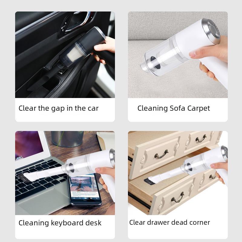 Portable Wireless Charging Car Vacuum Cleaner - Mini Household Solution