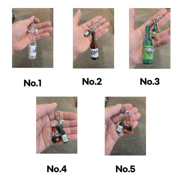 

[Random Version] Realistic Miniature Korean Beer Keyring - Quirky K-Drama Style Bag Accessory 1ea