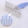 Dog Comb Double-sided Dogs Brush Stainless Steel Rake Combs for Dog Grooming Comfortable Handle Cat Hair Comb Brush Pet Supplies