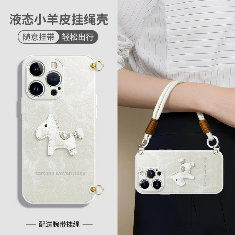 Applicable to Apple 11promax mobile phone case, new iPhone11pro super fire 11 case 11pro messenger lanyard