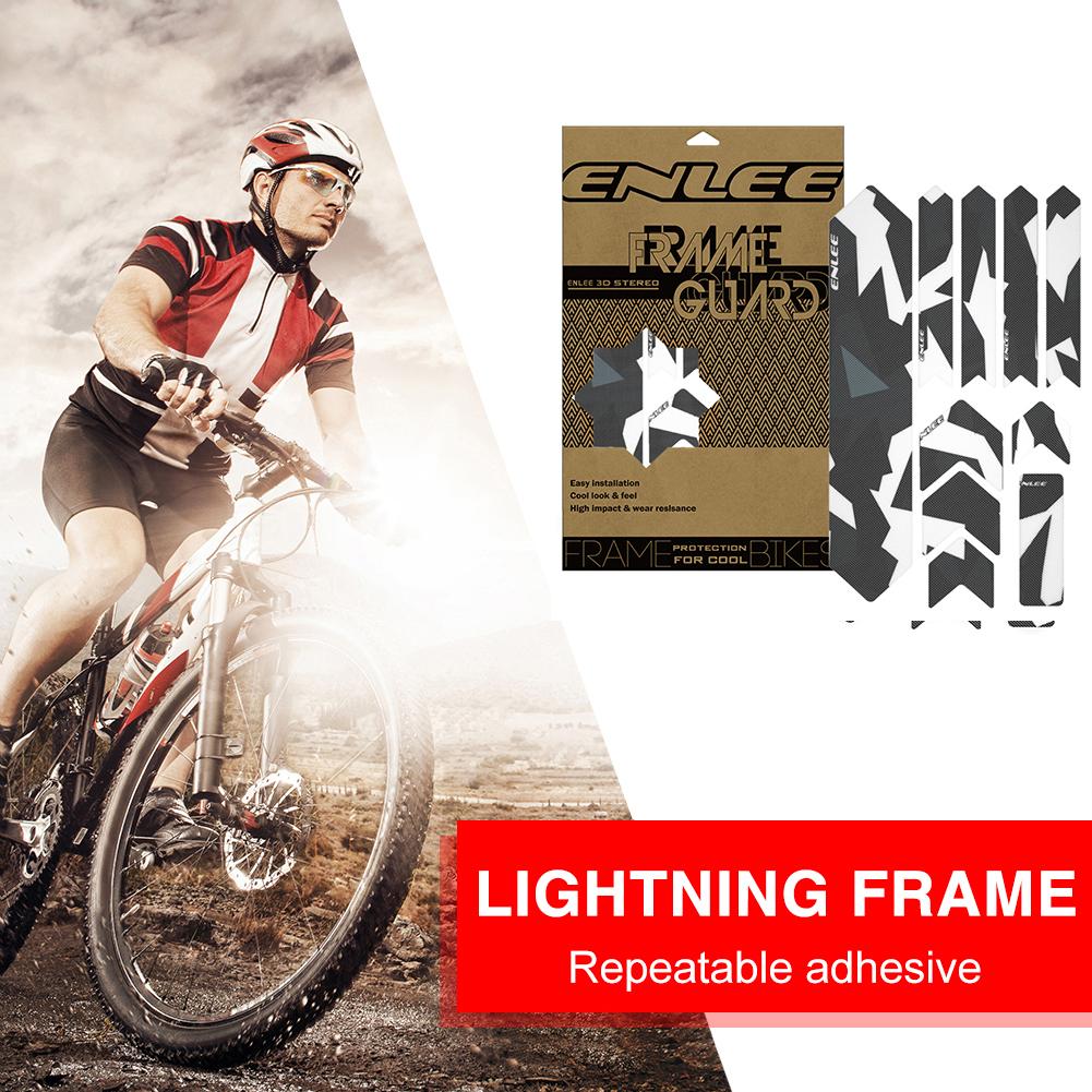 MTB Cykel Framgaffel Ram Skydd Klistermärken Repskyddande Återanvändbart Klistermärke