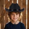 Solid Color Western Cowboy Hat Wide Brim Top Hat Classic Jazz Hat  Travel