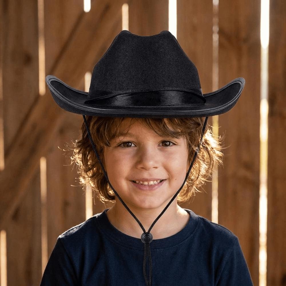 Solid Color Western Cowboy Hat Wide Brim Top Hat Classic Jazz Hat Travel