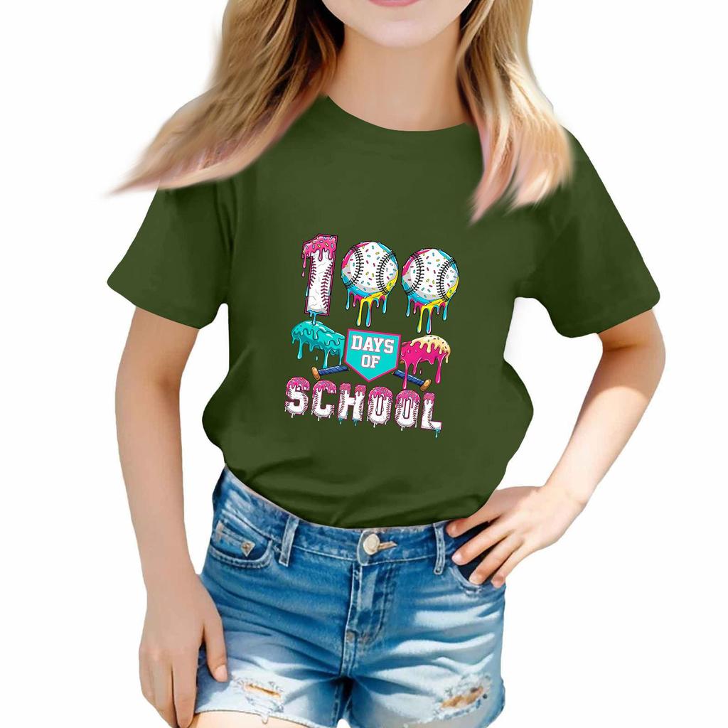 St. Patrick's Day Toddler Girl Boy T-Shirts Kids Top Boys And Girls Printed Short Sleeved T-shirt