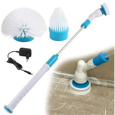 Cepillo de limpieza eléctrica Turbo Scrub, limpiador impermeable ajustable, carga inalámbrica, juego de Herramientas de limpieza de cocina y baño, juego de cocina