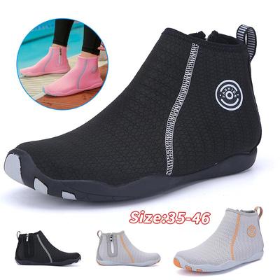 Boty do vody Muži Pláž Barefoot Plavecké sandály Ženy Vysoké Top Boty Aqua Potápění Ponožky Brodění Turistika Sportovní Tenisky Proti proudu Sandály Surfování Pantofle
