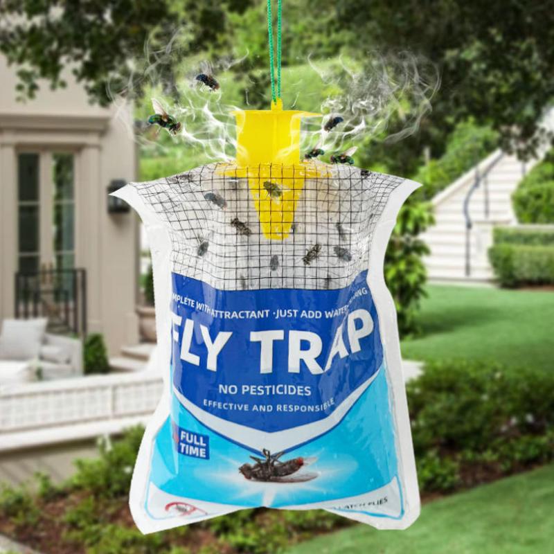 1Pcs Mosquito Trap Catcher Hanging Fly Trap Disposable Fly Catcher Bag Fly Wasp Insect Bug Killer Flies Trap For Outdoor
