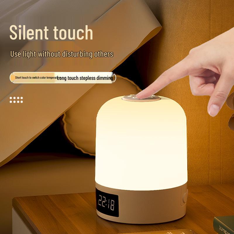 Rechargeable Touch Control Night Light - Eye Protection Bedside Lamp for Baby Feeding & Night Sleep