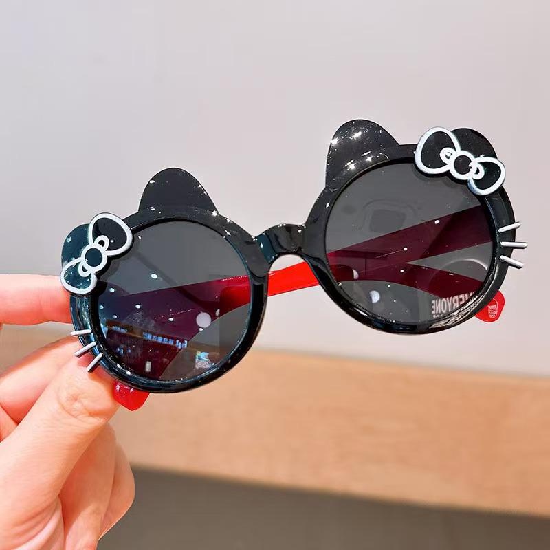 Kids' Adorable Kitty Cat Sunglasses with Bow and UV Protection