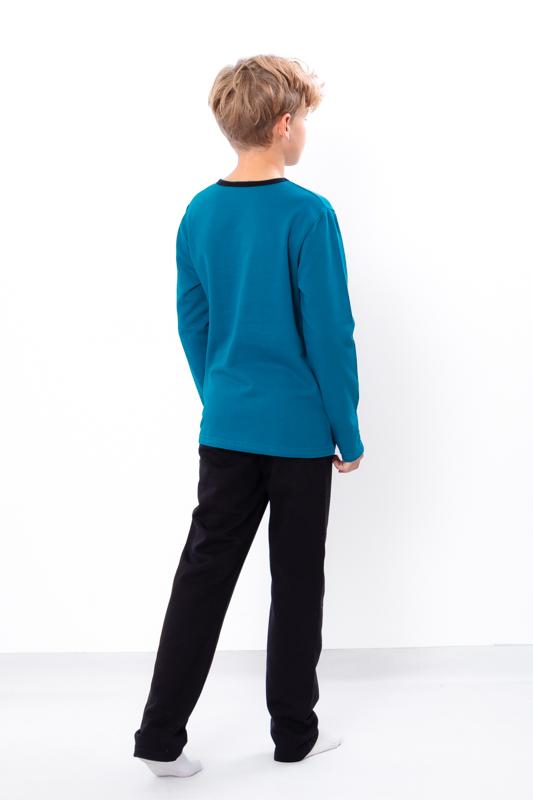 Teen Boys’ Pajama Set – Warm Brushed Cotton Longsleeve & Pants with Pocket, Demi-season, 6076-023-1 HC