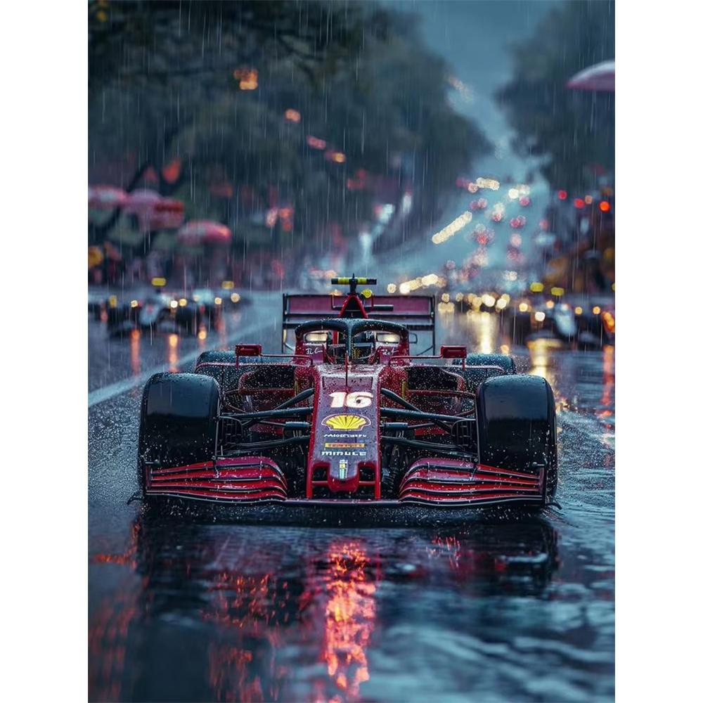 F1 Racing 5D Diamond Painting Kit DIY Handcraft Art Full Round_Square Drill Rome Decor Gift for Friends