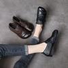 Leather Comfortable Soft-soled Mom Shoes Women's Shoes Single Shoes Middle-aged Leather Shoes Flat-soled Grandma Shoes