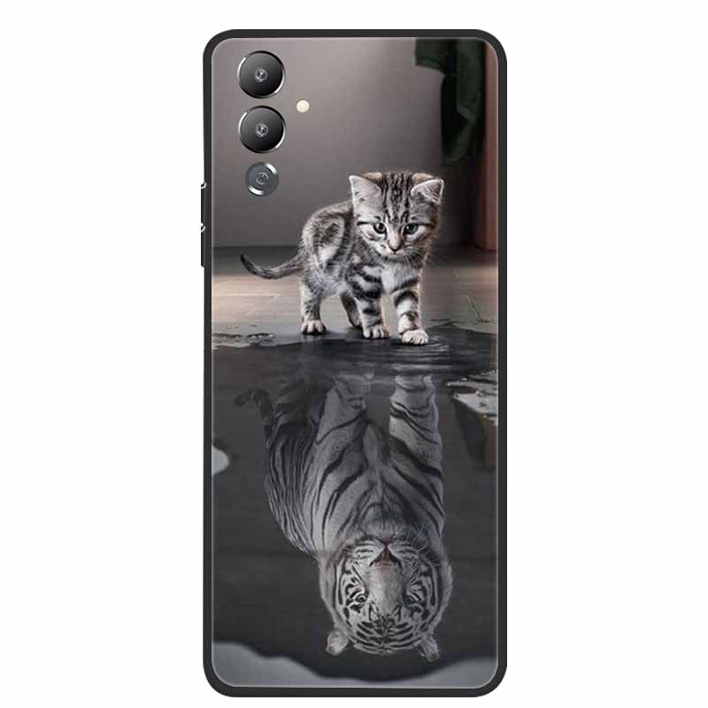 For Tecno Pova Neo 2 Cases Cat Lovely Soft TPU Silicone Phone Cases For Tecno Pova Neo2 LG6n Covers 2022 Black Edge Para Fundas