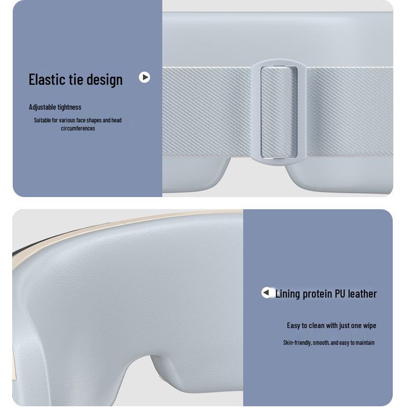 Rechargeable Eye Massager with Heat & Smart Massage for Eye Fatigue Relief