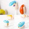 4pcs Creative Lovely Cartoon Animal Pattern Automatic Toothbrush Holder Strong Adsorption Wall Metal  Reused Toothbrush Holder