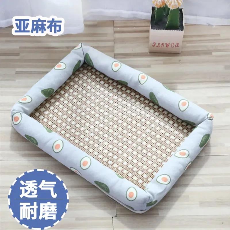 

Small Dog Mat Cooling Summer Pet Nest Dog Bed Puppy Mat Cat Nest Pet Supplies Dogs Nest Cat Blanket Washable Cool Dogs Ice Mat 30x40cm светло-серый
