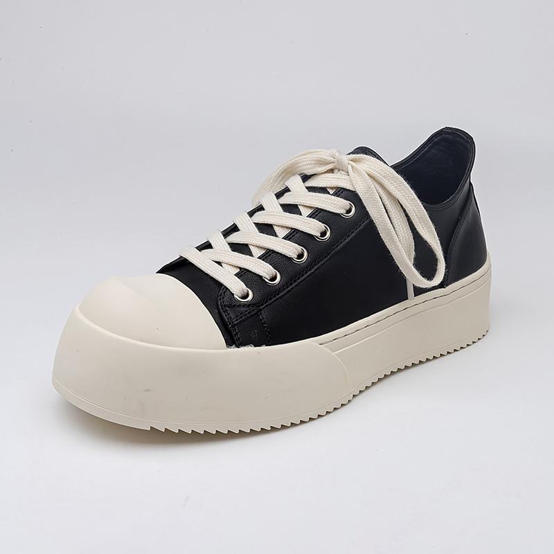 Thick Bottom Platform Unisex Shoes Increasing All Match Casual Trainers Large Size Designer Men Sneakers Runway Female