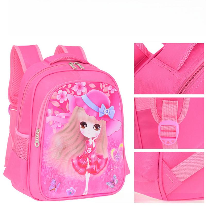 New Cartoon Cute School Backpacks For First And Second Grade Primary School Students Girls' Children'S Double Shoulder Backpacks