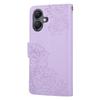 For Samsung Galaxy A07 4G/A06 4G/A06 5G Case Rose Flower PU Leather Wallet Phone Cover with 3 Card Slots/Wrist Strap
