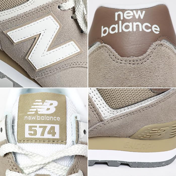 New Balance U574 ESF Beige Unisex Size Sneakers, 27.0cm (Used)