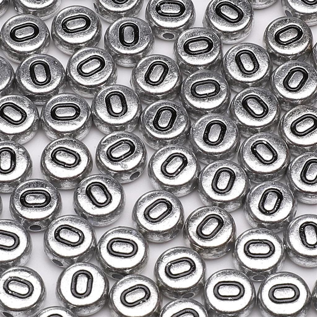 50Pcs Acrylic English Letter Beads For DIY Necklace Bracelet Earrings Jewelry Making Craft Accessories