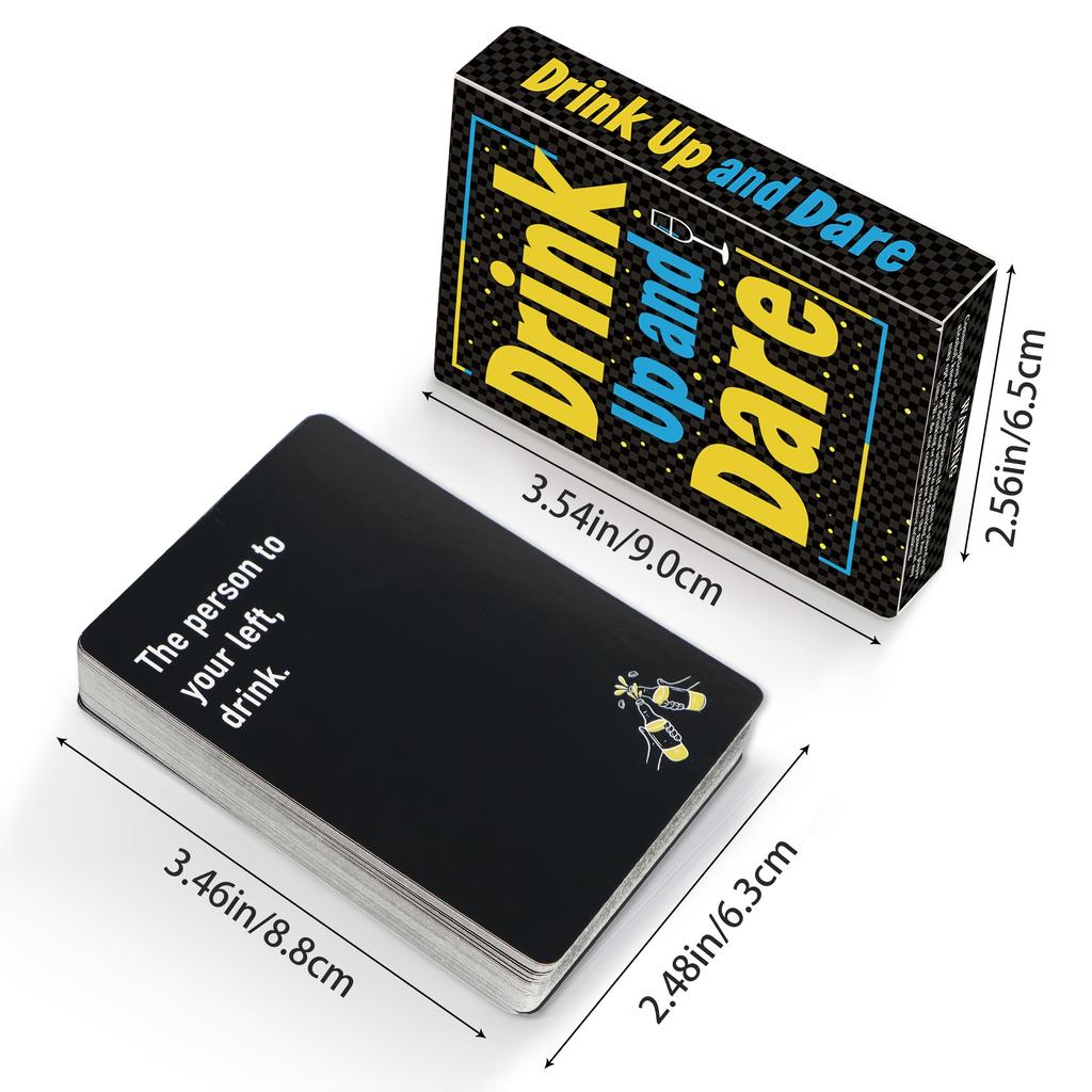 Drink Up and Dare Party Board Game Cards – Fun Social Drinking Game for Family Gatherings, Friends Gatherings & Team Building