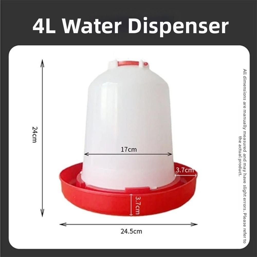 1.5L 8L 15L Poultry Drinker Feeder Plastic Water Container Durable Bird Chick Waterer Chicken Coop