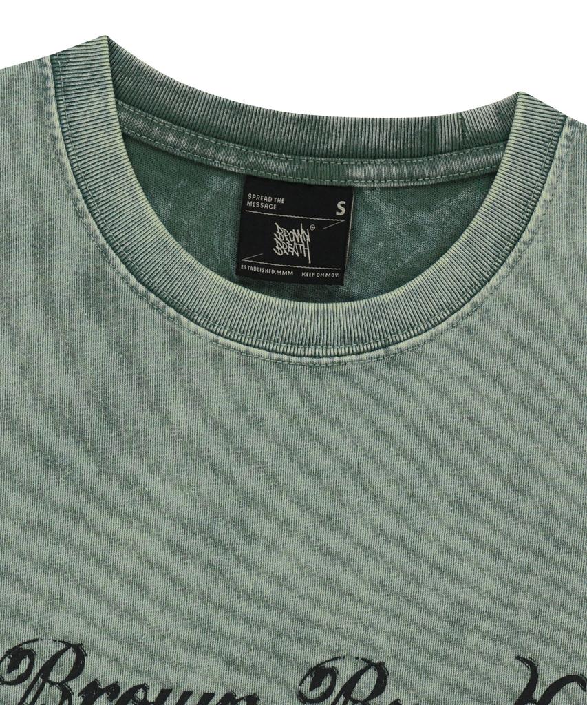 BROWNBREATH W Washed Bb Regular Tee - Mint