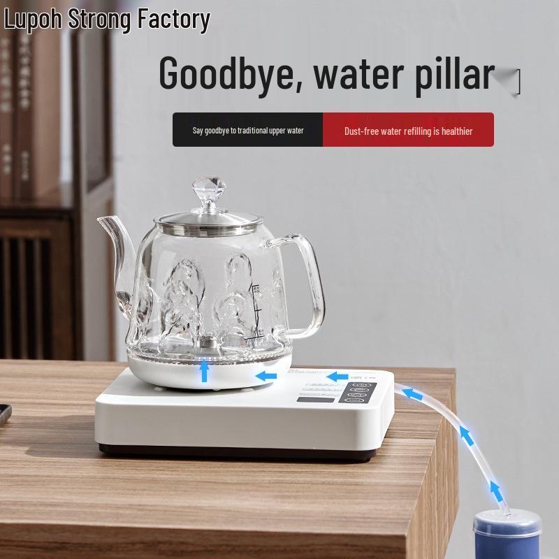 Fully Automatic Electric Kettle and Integrated Tea Brewing Set with Water Pump Automatic Water Filling Kettle (With Water Pipe)