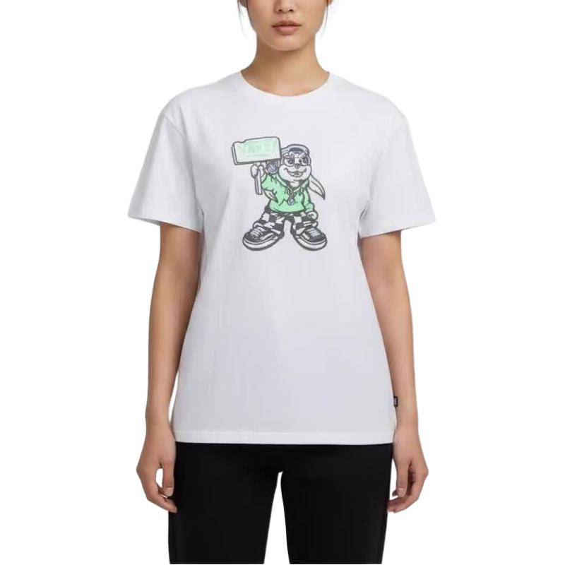 Vans Short Sleeve Cotton Rabbit Print Regular T-Shirt Women tops VN000TM8JVY