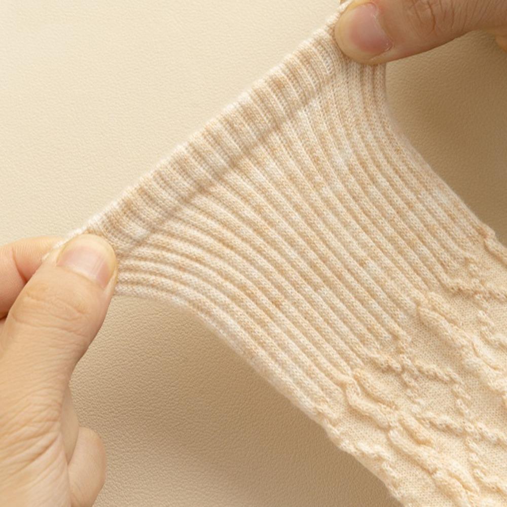 Warm Calf Long Socks JK Knitted Stockings Solid Color Twist Stockings Women  Autumn Winter