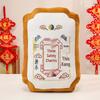 Auspicious Prayer Talisman Pillow - Attract Wealth, Peace & Exam Success - Perfect Gift for Friends, Family, Students.