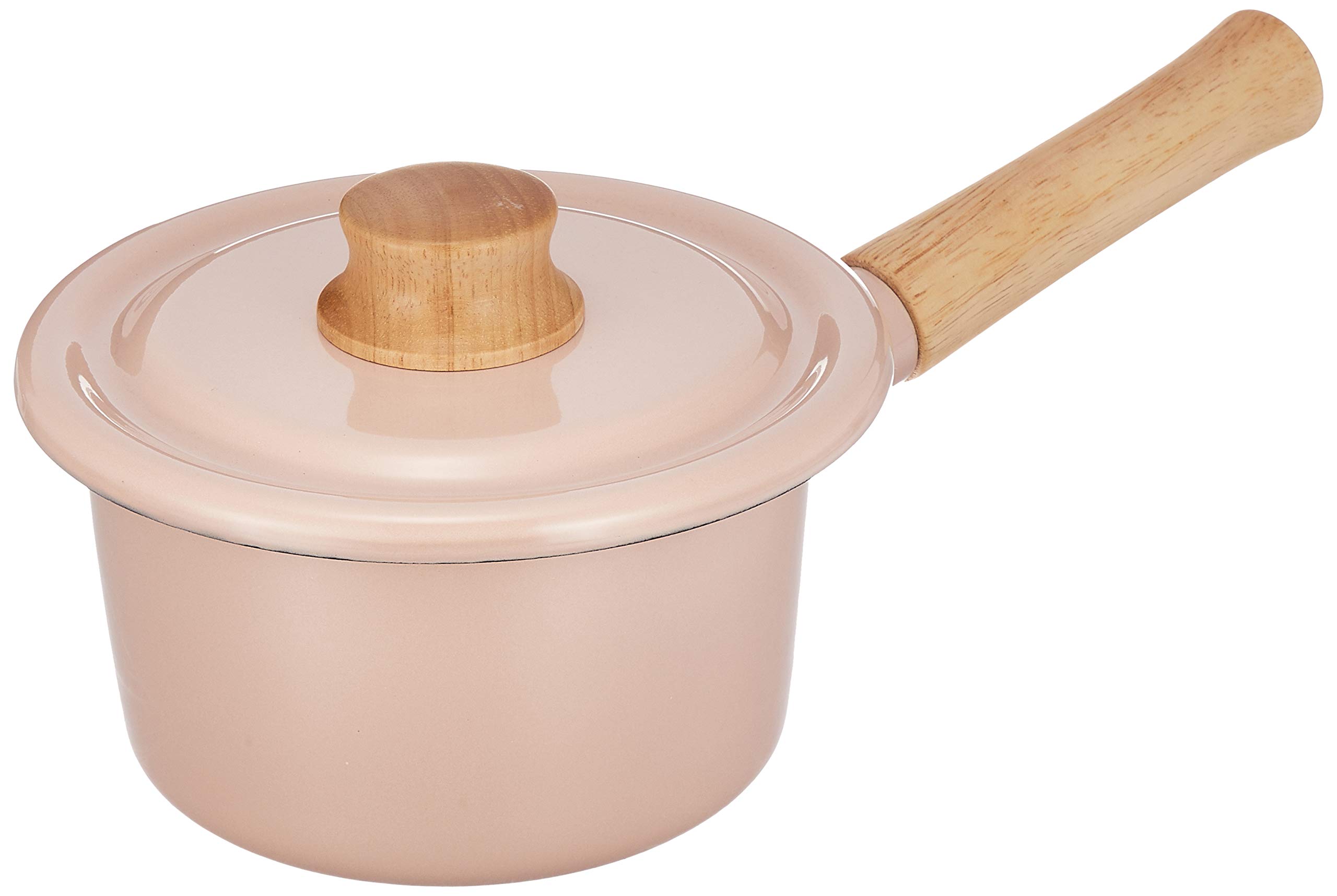 

Эмалированный ковш с одной ручкой Fuji Cotton Series Пепельно-розовый 14 см CTN-14M.AP