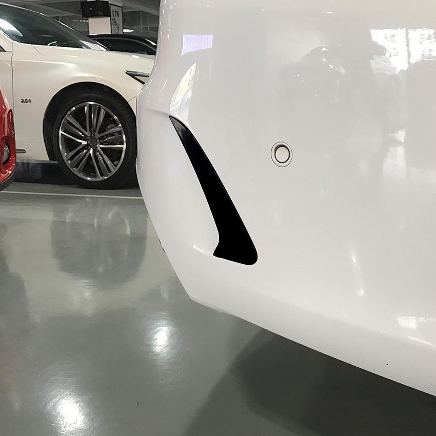 Rear Bumper Spoiler Side Canard For Mercedes For Benz C Class Estate S205 C180 C200 For AMG Black чёрный