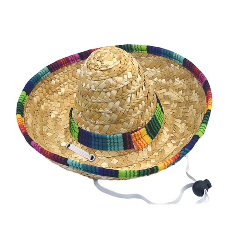 Summer Pet Visors Hat Cute Mexico Style Hat for Dogs Cat Dress Up Supplies Lovely Carnivals Outdoor Hat Pet Accessory