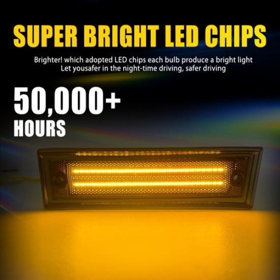 LED Side Marker Light For 81-86 Chevrolet C10 C20 C30 K10 20 30 GMC C1500 C2500