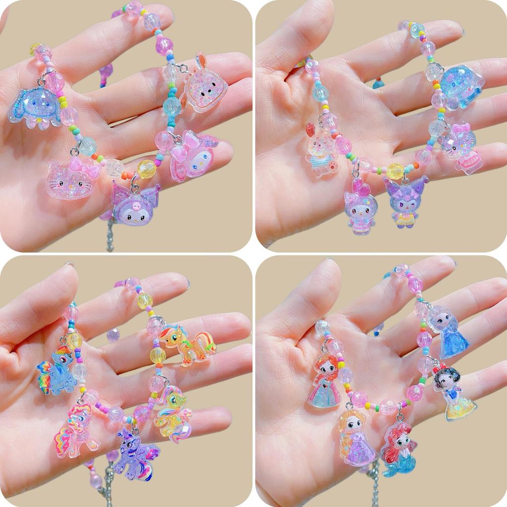 Sanrio My Little Pony Mermaid Princess Beaded Choker Necklace for Women & Kids