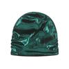 Solid Color Metal Color Hat Elastic Sleeping Night Cap Simple Pullover Cap  Streetwear